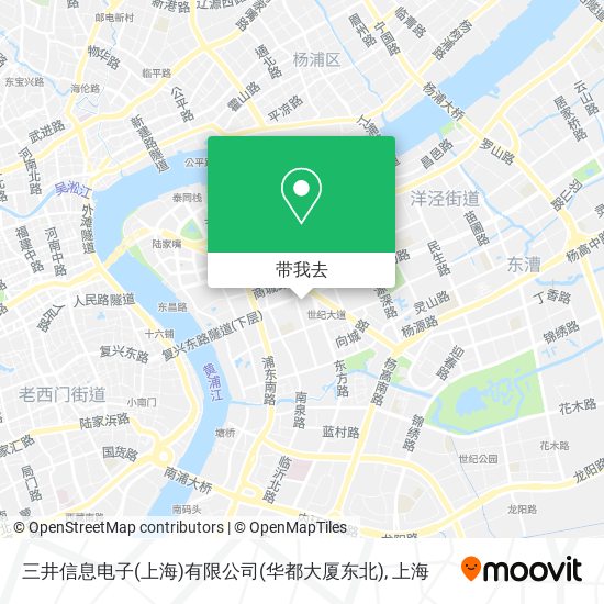 三井信息电子(上海)有限公司(华都大厦东北)地图