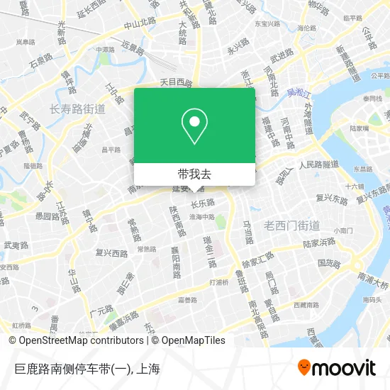 巨鹿路南侧停车带(一)地图