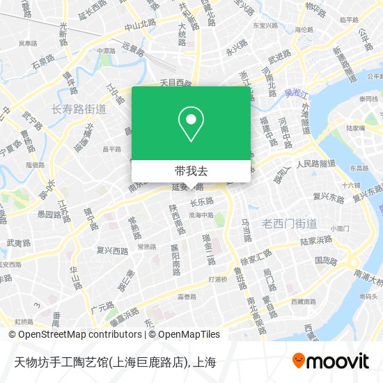 天物坊手工陶艺馆(上海巨鹿路店)地图