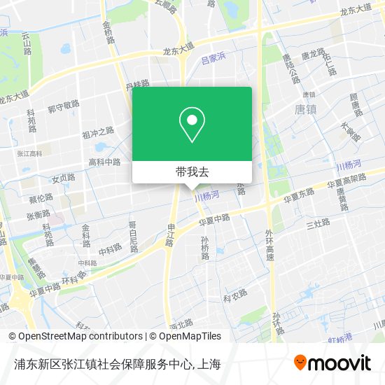 浦东新区张江镇社会保障服务中心地图