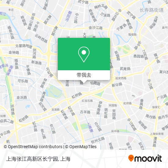 上海张江高新区长宁园地图