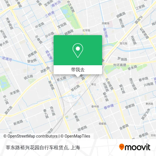 莘东路裕兴花园自行车租赁点地图