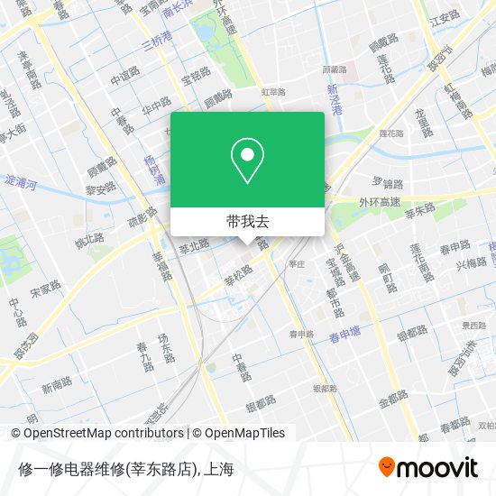 修一修电器维修(莘东路店)地图