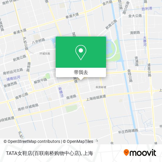 TATA女鞋店(百联南桥购物中心店)地图