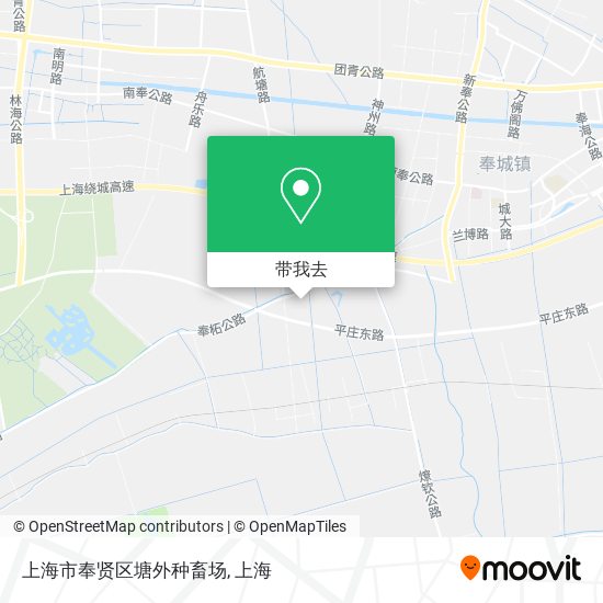 上海市奉贤区塘外种畜场地图