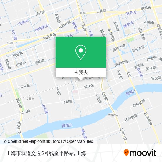 上海市轨道交通5号线金平路站地图