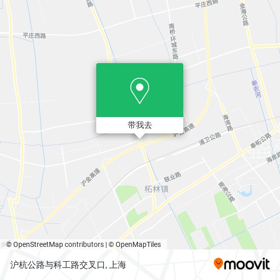 沪杭公路与科工路交叉口地图
