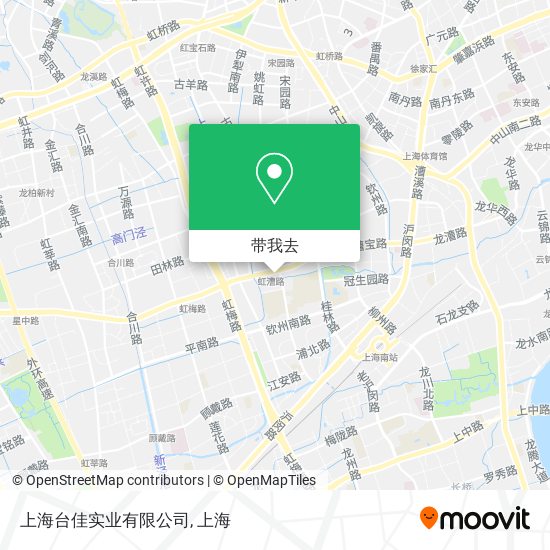 上海台佳实业有限公司地图