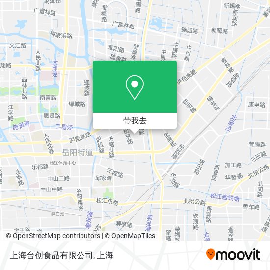 上海台创食品有限公司地图