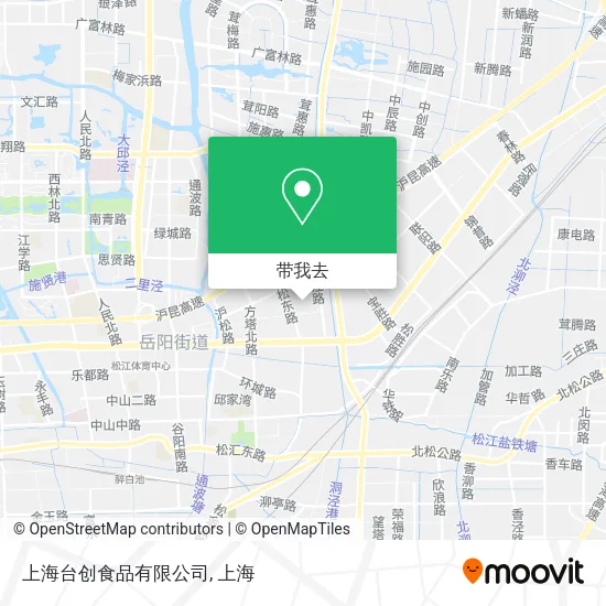 上海台创食品有限公司地图