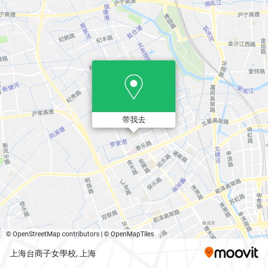 上海台商子女學校地图