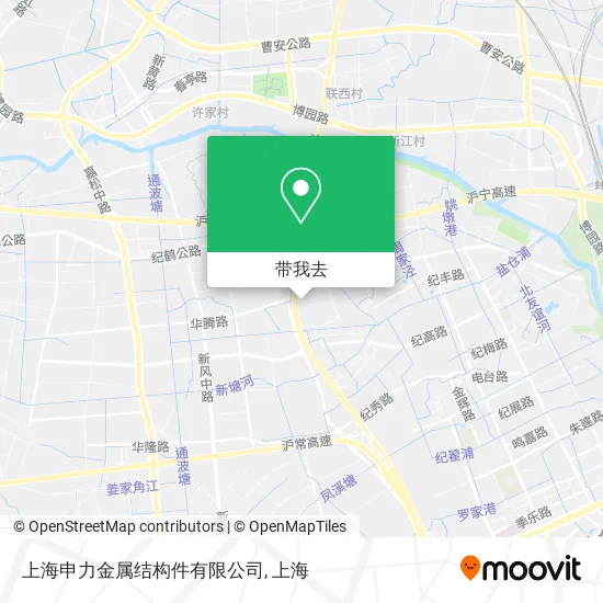 上海申力金属结构件有限公司地图