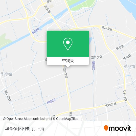 华亭镇休闲餐厅地图