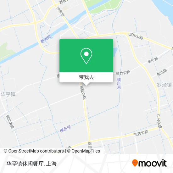 华亭镇休闲餐厅地图