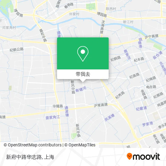 新府中路华志路地图