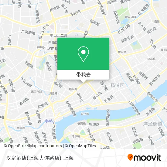 汉庭酒店(上海大连路店)地图