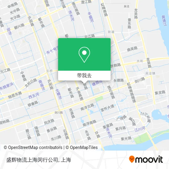盛辉物流上海闵行公司地图