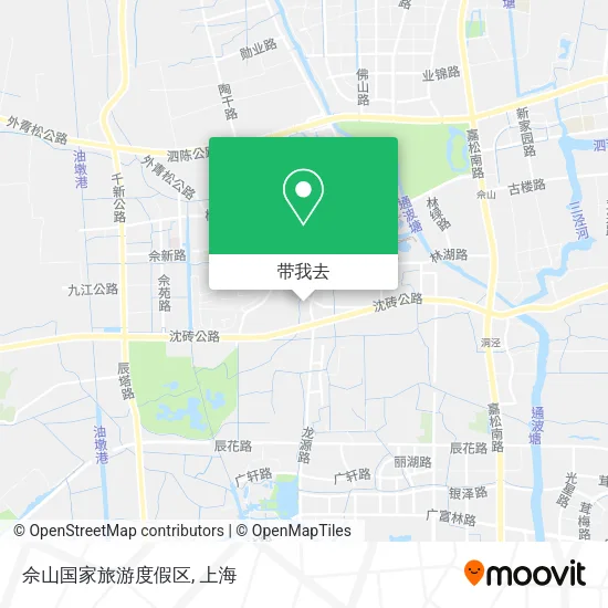 佘山国家旅游度假区地图