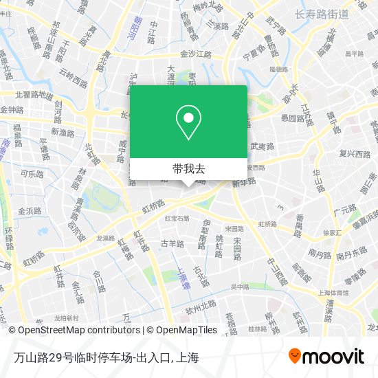 万山路29号临时停车场-出入口地图
