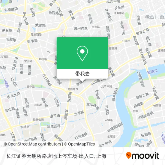 长江证券天钥桥路店地上停车场-出入口地图