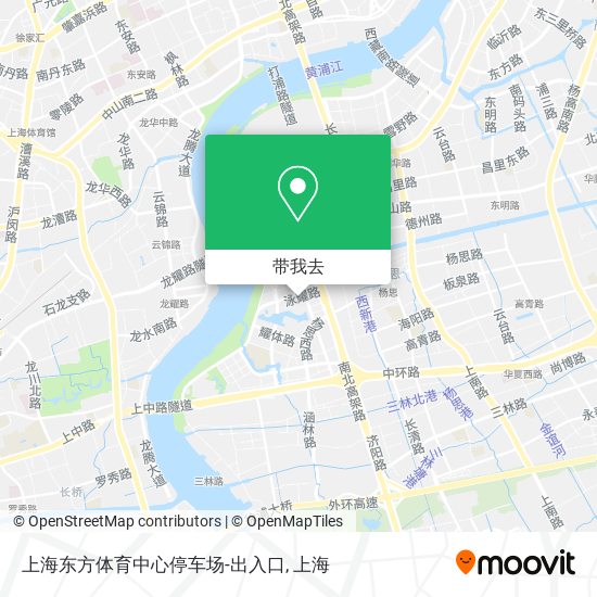 上海东方体育中心停车场-出入口地图