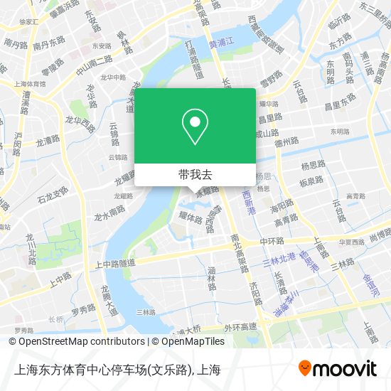 上海东方体育中心停车场(文乐路)地图