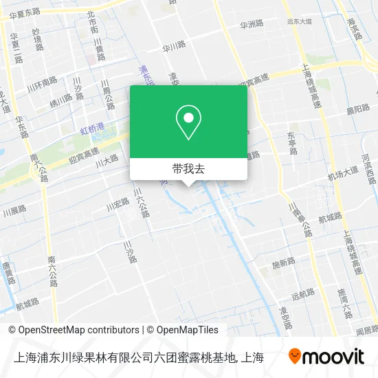 上海浦东川绿果林有限公司六团蜜露桃基地地图