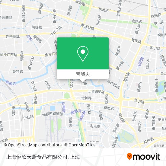 上海悦欣天厨食品有限公司地图