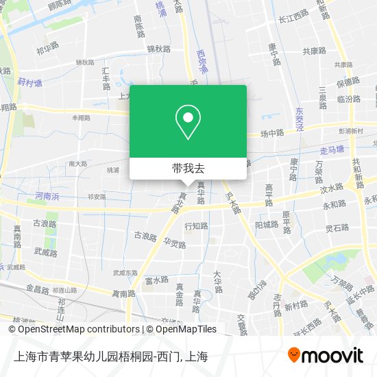 上海市青苹果幼儿园梧桐园-西门地图