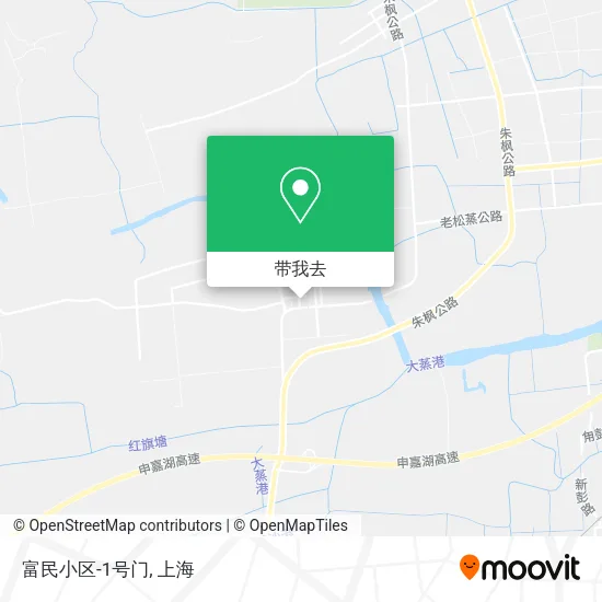 富民小区-1号门地图