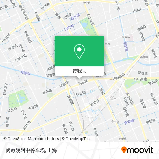 闵教院附中停车场地图
