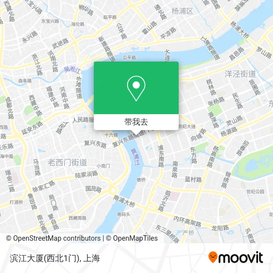 滨江大厦(西北1门)地图