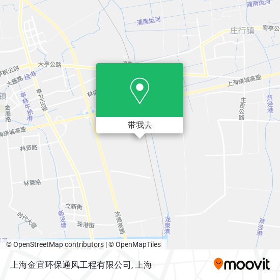 上海金宜环保通风工程有限公司地图