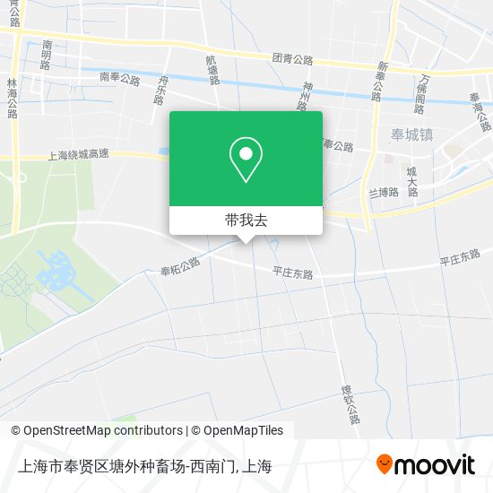 上海市奉贤区塘外种畜场-西南门地图