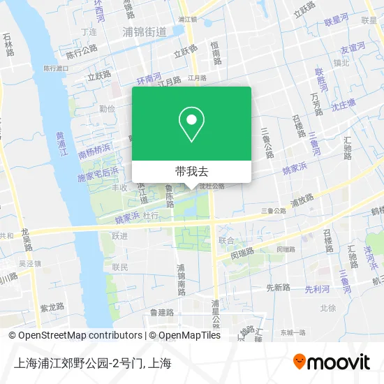 上海浦江郊野公园-2号门地图