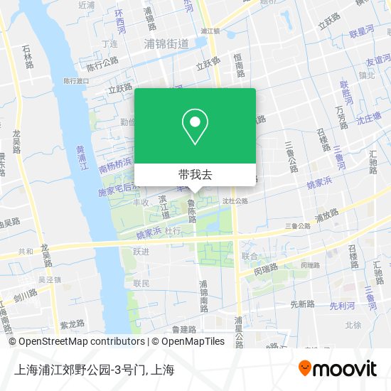 上海浦江郊野公园-3号门地图