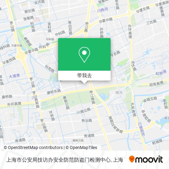 上海市公安局技访办安全防范防盗门检测中心地图