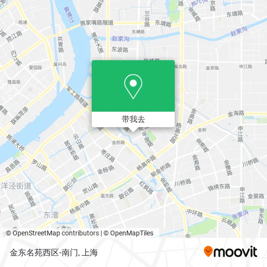 金东名苑西区-南门地图