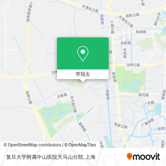 复旦大学附属中山医院天马山分部地图