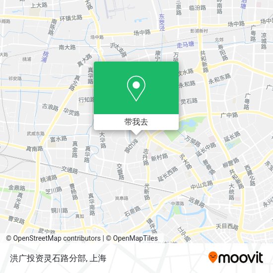 洪广投资灵石路分部地图