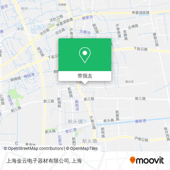 上海金云电子器材有限公司地图