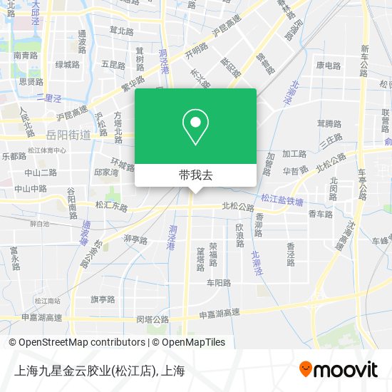 上海九星金云胶业(松江店)地图