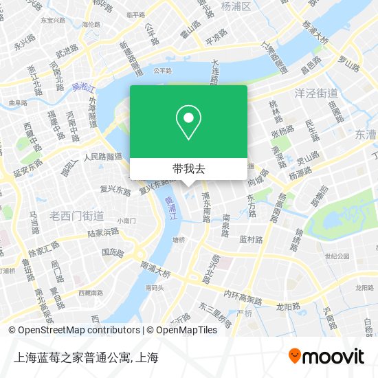 上海蓝莓之家普通公寓地图