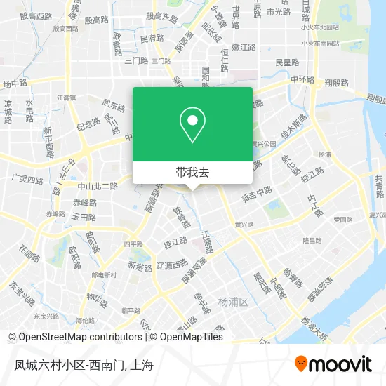凤城六村小区-西南门地图