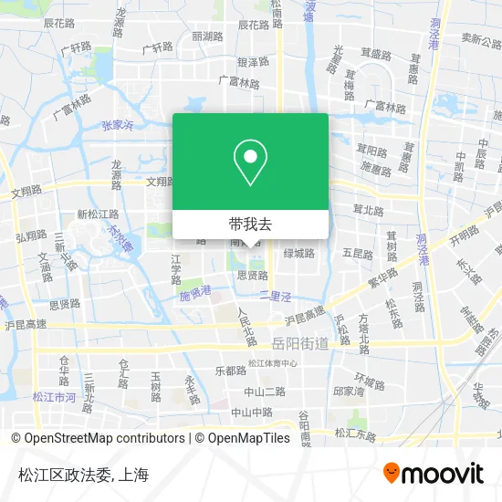松江区政法委地图