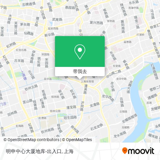 明申中心大厦地库-出入口地图