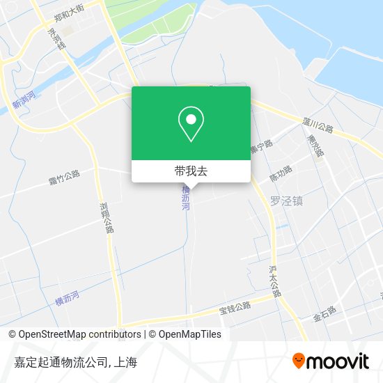嘉定起通物流公司地图
