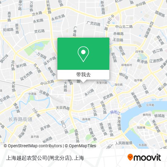 上海越起农贸公司(闸北分店)地图