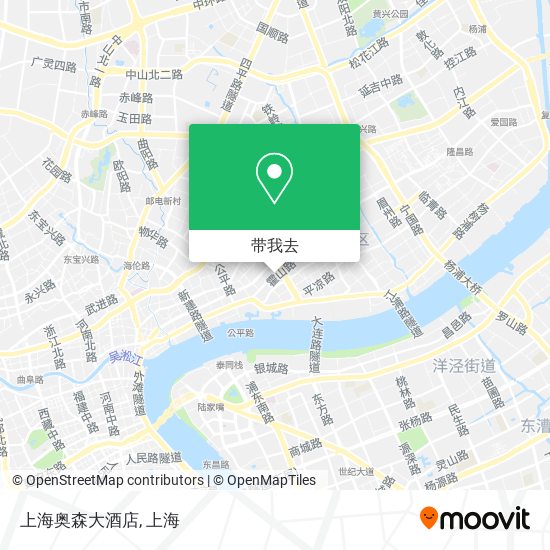 上海奥森大酒店地图