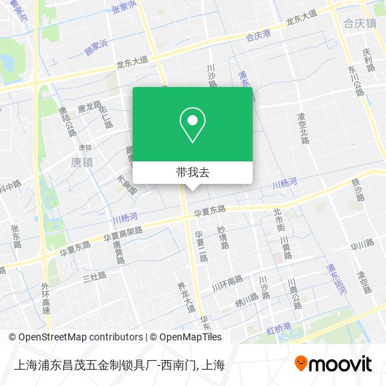 上海浦东昌茂五金制锁具厂-西南门地图